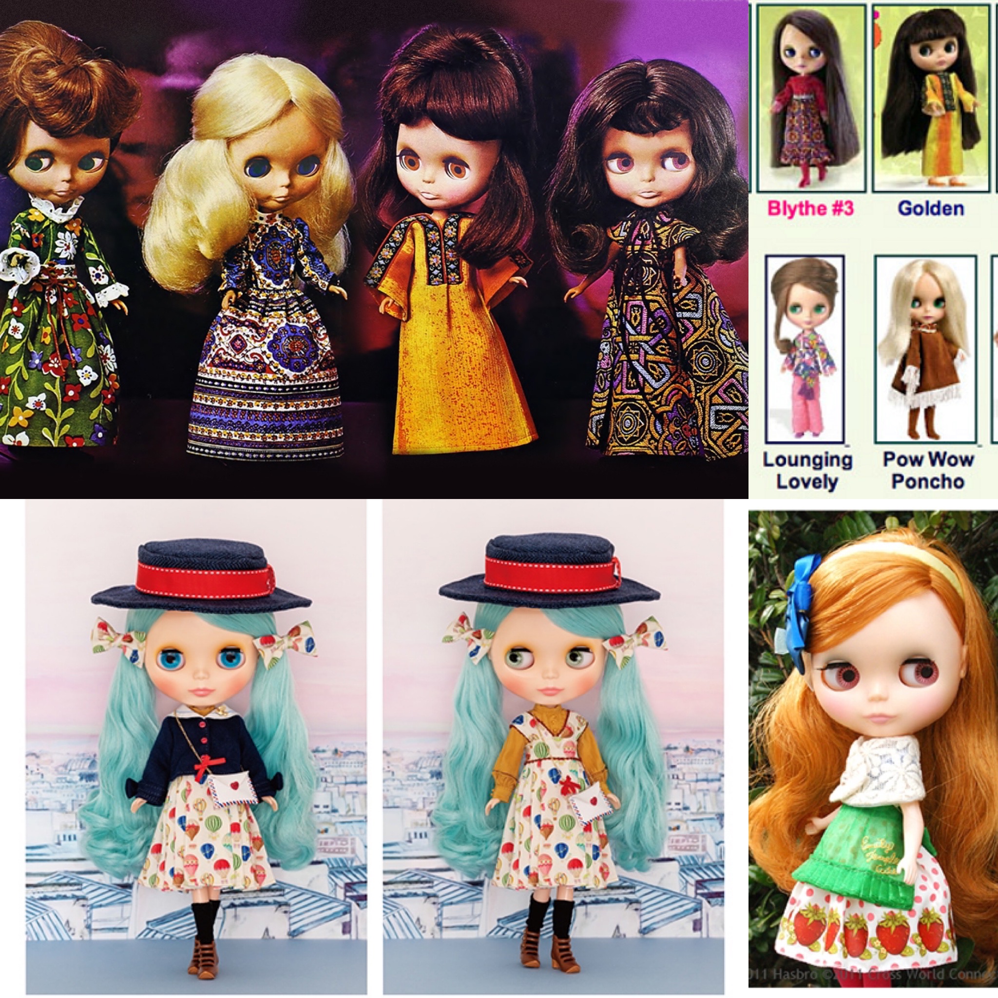 The most commonly collected Blythe dolls, Kenner, ADG, Takara, GSC